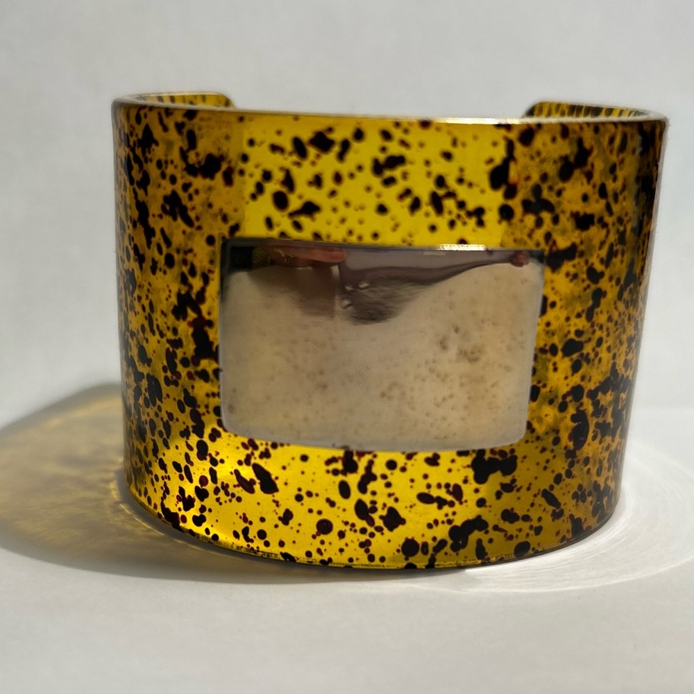 Tortoise shell style cuff bracelet